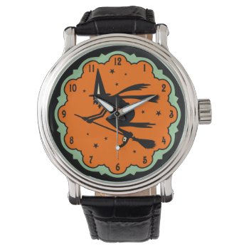Vintage Halloween Witch Watch by Vintage_Halloween at Zazzle