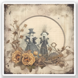Vintage Halloween Witchcraft (12) Sticker