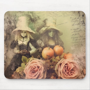 Vintage Halloween Witchcraft (1) Mouse Pad
