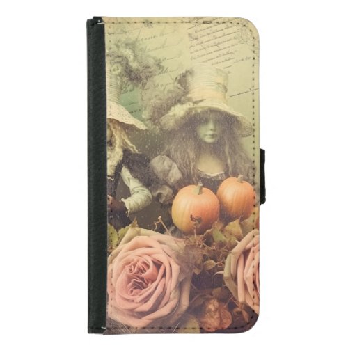 Vintage Halloween Witchcraft 1 Samsung Galaxy S5 Wallet Case