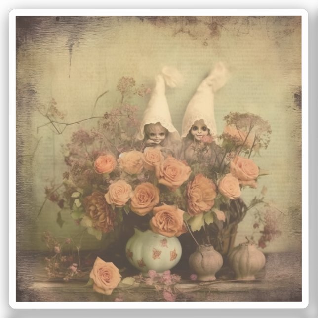 Vintage Halloween Witchcraft (2) Sticker (Front)