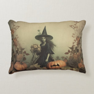 Vintage Halloween Witchcraft (3) Accent Pillow