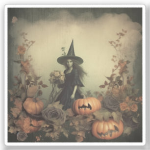 Vintage Halloween Witchcraft (3) Sticker