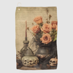 Vintage Halloween Witchcraft (4) Golf Towel