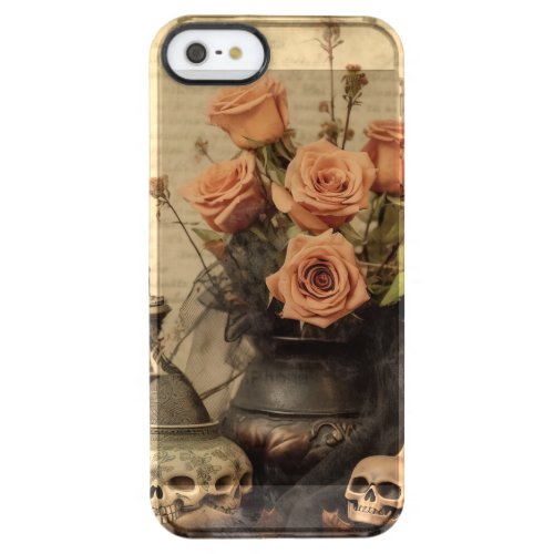 Vintage Halloween Witchcraft 4 Clear iPhone SE55s Case