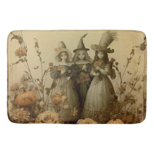 Vintage Halloween Witchcraft 5 Bath Mat