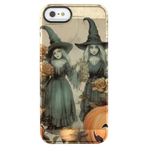 Vintage Halloween Witchcraft (6) Clear iPhone SE/5/5s Case