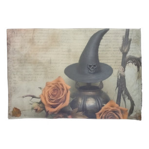 Vintage Halloween Witchcraft (8) Pillow Case