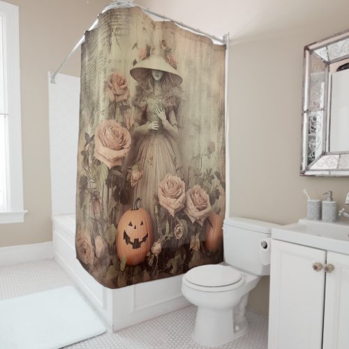 Vintage Halloween Witchcraft 9 Shower Curtain