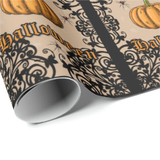 Vintage Halloween Wrapping Paper