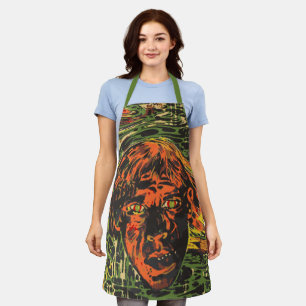 Vintage Halloween Zombies, Graffiti Street Art Apron
