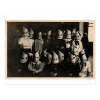 Vintage halloween's costumes photo in Ireland Postcard