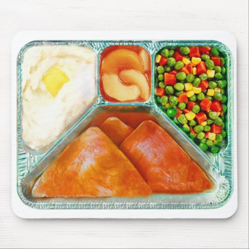 Vintage Ham TV Dinner Mouse Pad