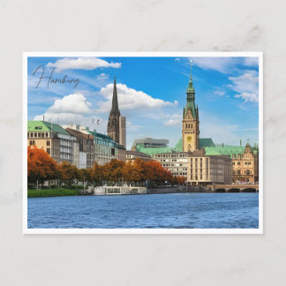 vintage Hamburg Germany Elbphilharmonie Travel Postcard