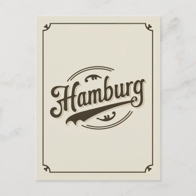 Vintage Hamburg Germany  Postcard (Front)