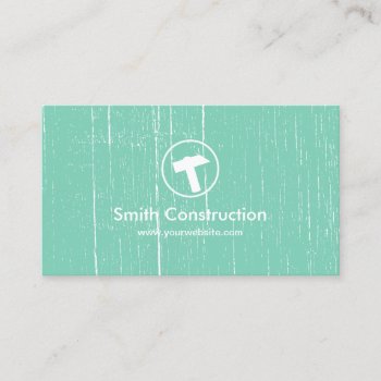 Vintage Hammer Icon Carpenter Handyman Repair Business Card by cardfactory at Zazzle