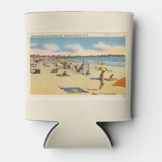 Vintage Hampton Beach Postcard Can Cooler