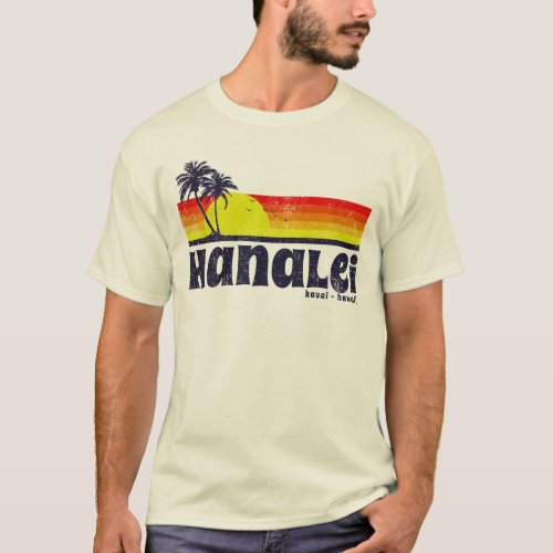 Vintage Hanalei Kauai Hawaii T_Shirt