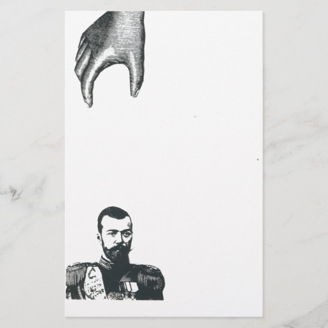 Vintage Hand, Distinguished Gentleman Stationery (Front)