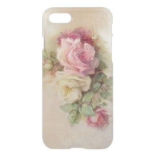 Vintage Hand Painted Style Roses iPhone SE/8/7 Case