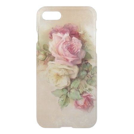 Vintage Hand Painted Style Roses Iphone Se/8/7 Case