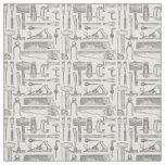 Vintage Hand Tools pattern  Woodworking Carpenter Fabric