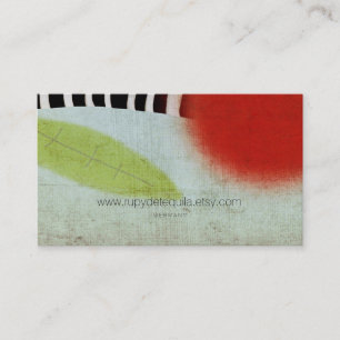 Vintage Handmade Flowers Business Card