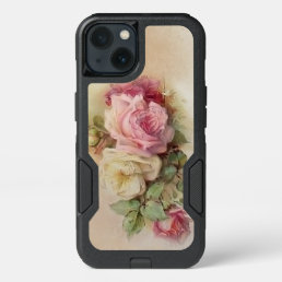 Vintage Handpainted Style Roses iPhone 13 Case