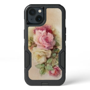 Vintage Handpainted Style Roses iPhone 13 Case