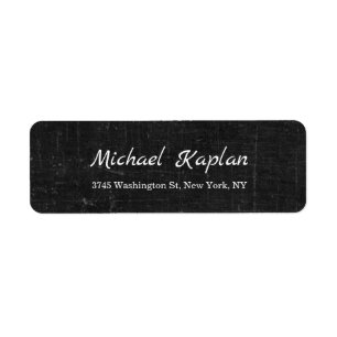 Vintage Handwriting Plain Minimalist Professional Label