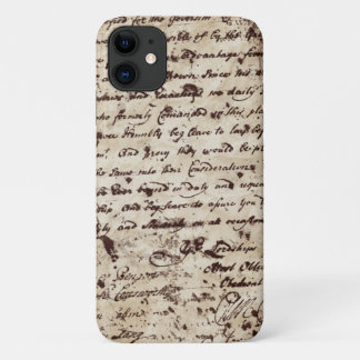 Vintage Handwritten Letter iPhone Case