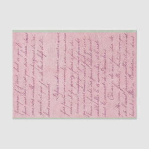 Vintage Handwritten Letter Tissue Paper