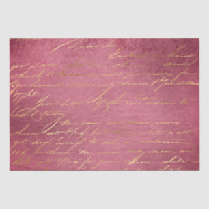 Vintage Handwritten Letter Tissue Paper
