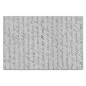 Vintage Handwritten Script Tissue Paper | Zazzle
