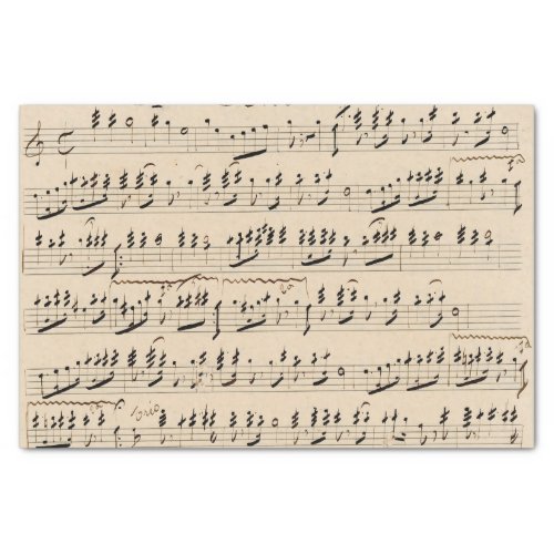 Vintage Handwritten Sheet Music
