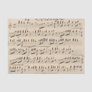 Vintage Handwritten Sheet Music