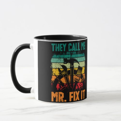 Vintage Handyman Dad They Call Me Mr Fix It Mug