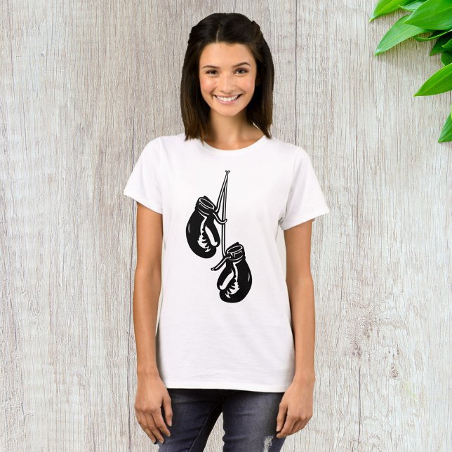 Vintage Hanging Boxing Gloves Retro Fighter T-Shirt (Creator Uploaded)