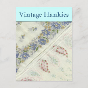 Vintage Hankies Postcard