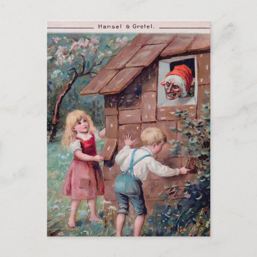 Vintage Hansel and Gretel 1906 Postcard