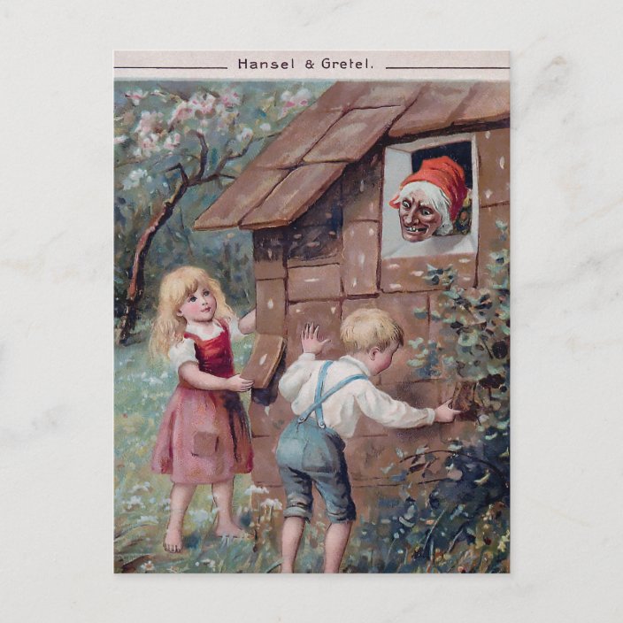 Vintage Hansel And Gretel 1906 Postcard