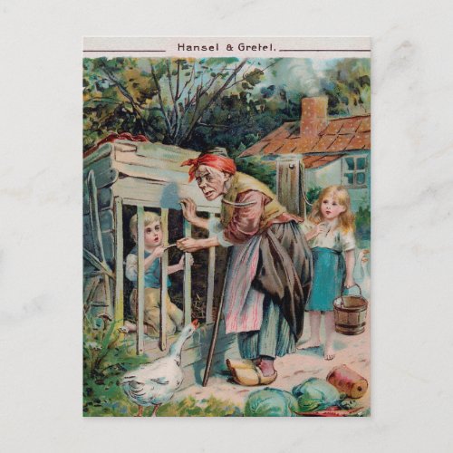 Vintage Hansel  Gretel 1906 Postcard