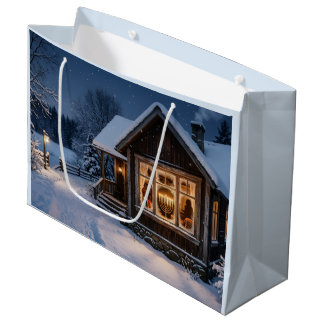 Vintage Hanukkah Large Gift Bag