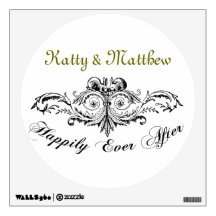Vintage Happily Ever After Personalized Names