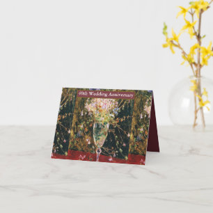 Vintage Happy 40th Wedding Anniversary Card