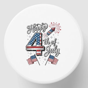 Vintage Happy 4th of July Patriotic Firework Shirt Mini Candle Favors
