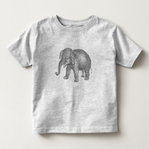 Vintage Happy Baby Elephant Toddler T_shirt