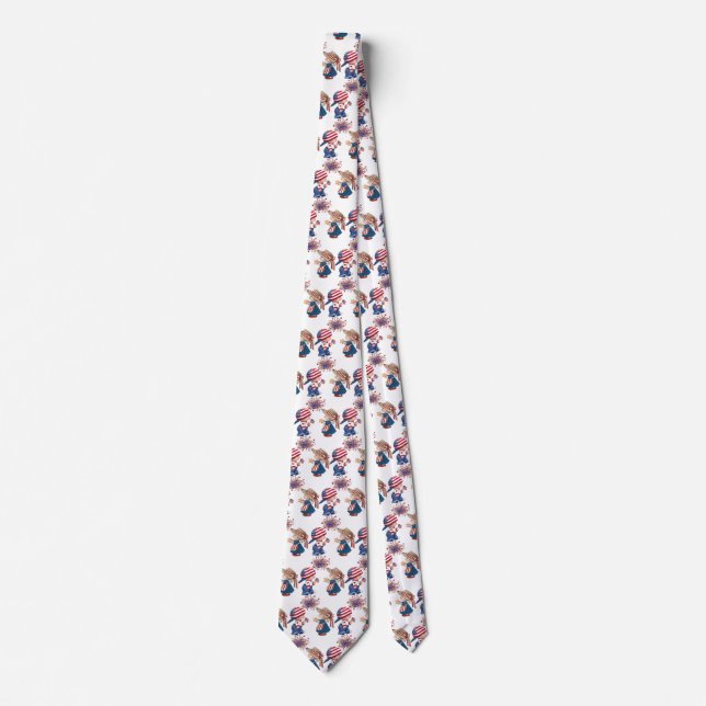 Vintage Happy Birthday America Neck Tie (Front)