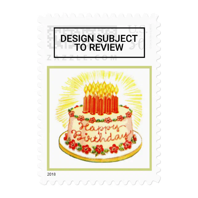 Happy Birthday Stamps, Zazzle