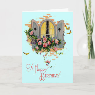 Vintage Happy Birthday Card